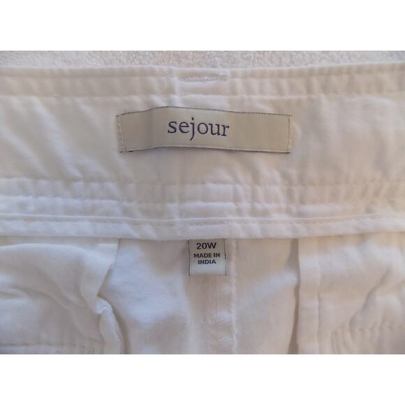 Sejour Nordstrom white Bermuda shorts womens size 20 W NWT - Picture 6 of 7